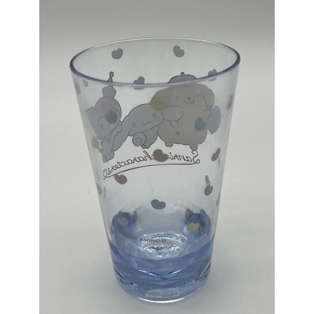 Sanrio Kuji prize #5 Plastic‎ Cup Blue Kuromi Cinnamoroll Pompompurin